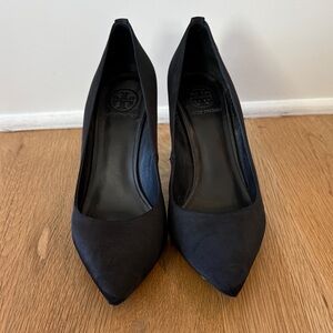 Tory Burch Black Satin Women's Heels 9.5